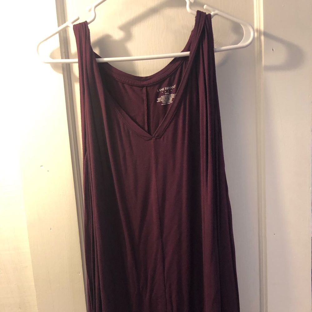 Lane Bryant Burgundy swing tank 22/24